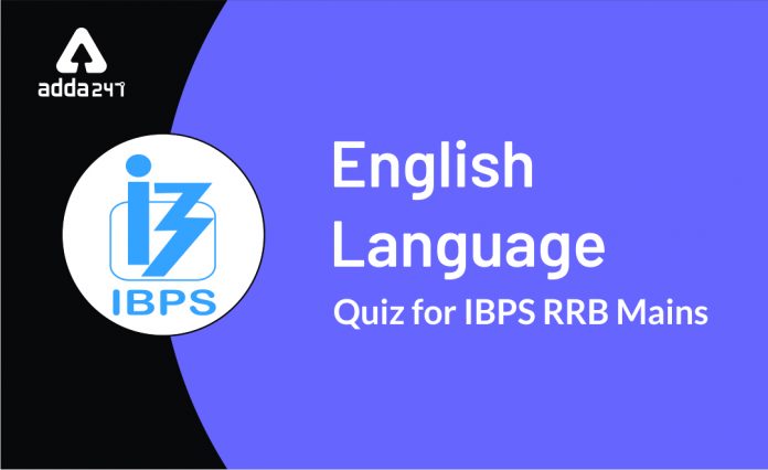 English Language Quiz for IBPS RRB Mains