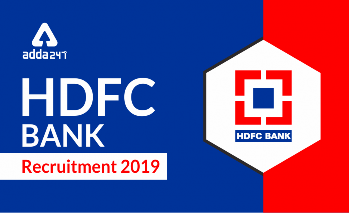 HDFC Bank Recruitment 2019