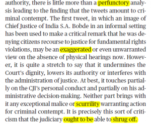 The Hindu Editorial Vocabulary- Lapsing into Contempt | 17 August_4.1