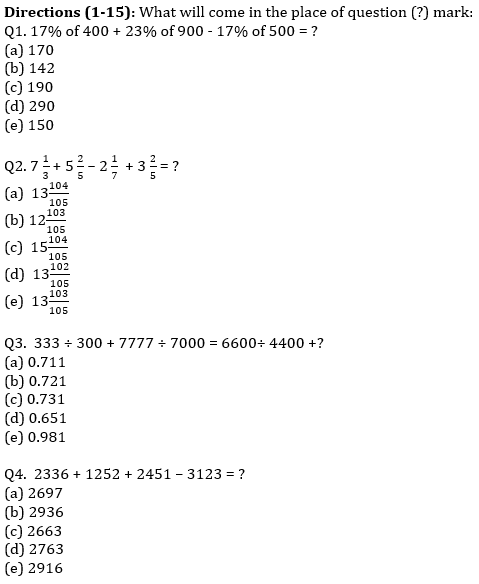 Ibps Clerk Prelims Quantitative Aptitude Mini Mock 2 Simplification