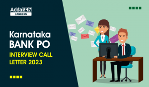 Karnataka Bank PO Interview Call Letter 2023