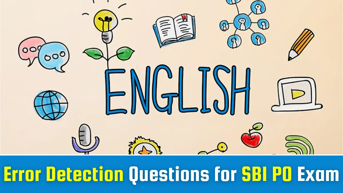 Error Detection for SBI PO Exam