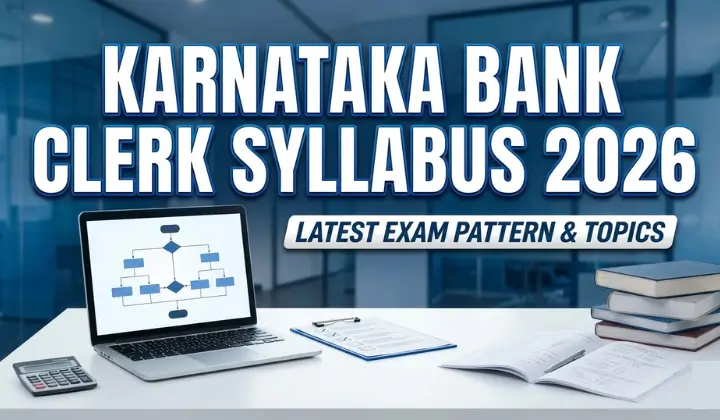 Karnataka Bank Clerk Syllabus 2026
