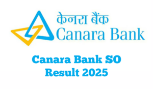 Canara Bank SO Result
