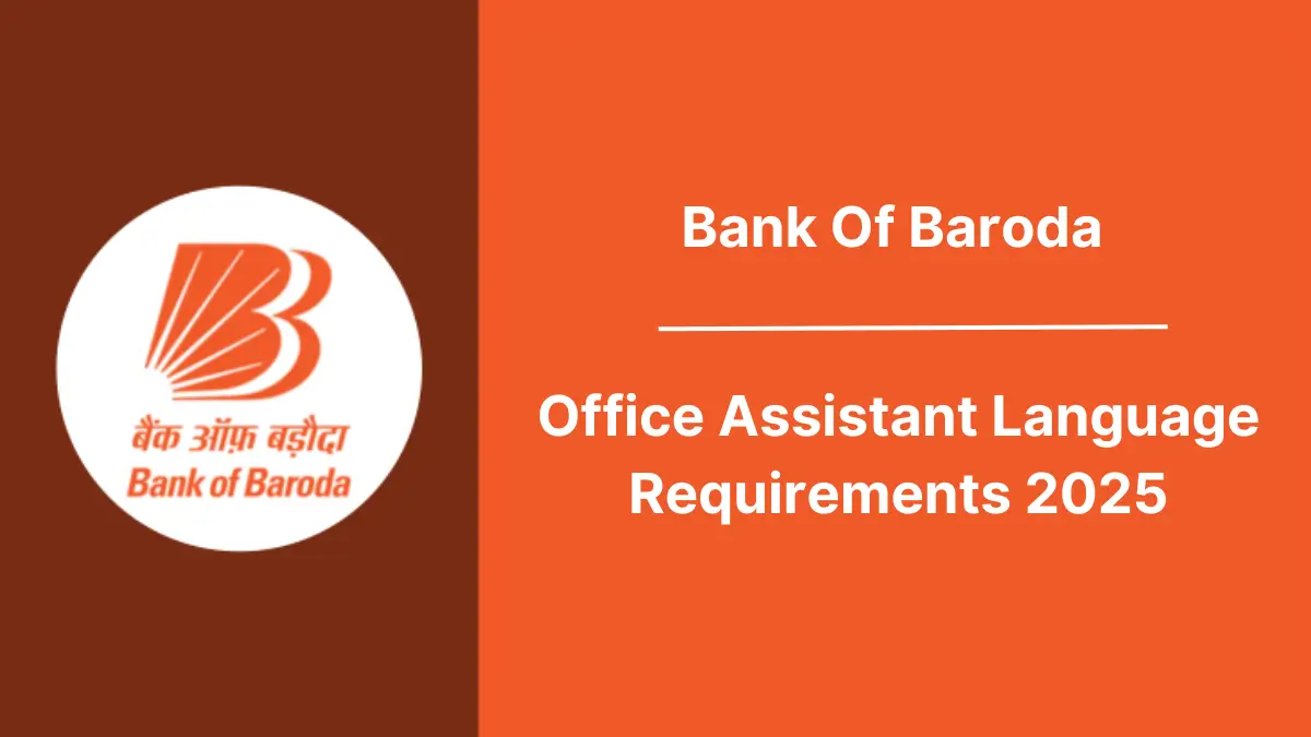 BOB Office Assistant Language Requirements 2025