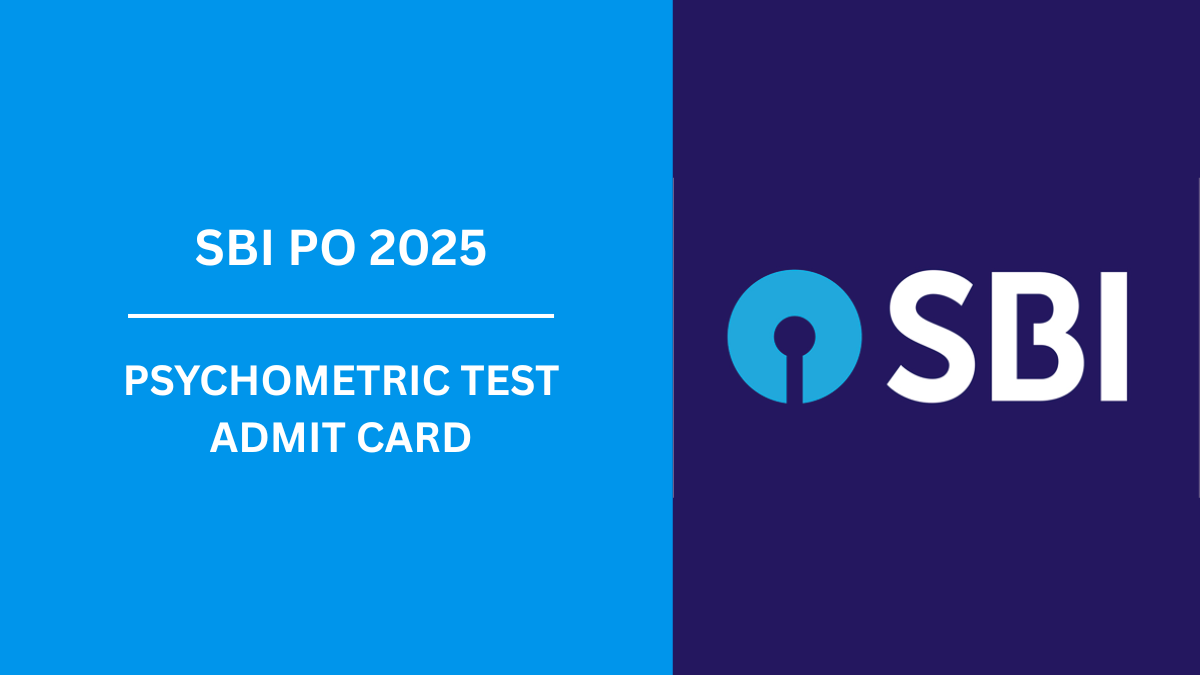 SBI PO Psychometric Test Admit Card 2025