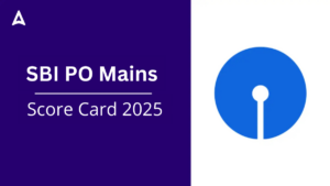SBI PO Mains Score Card 2025