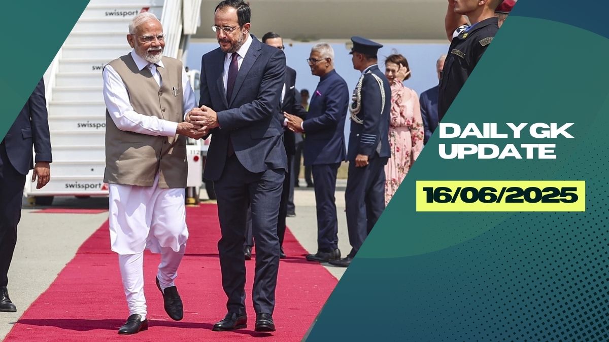 Daily Current Affairs 16th June 2025, Important News Headlines (Daily GK Update)