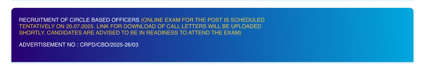 SBI CBO Exam Date 2025 Out for 2964 Posts_3.1