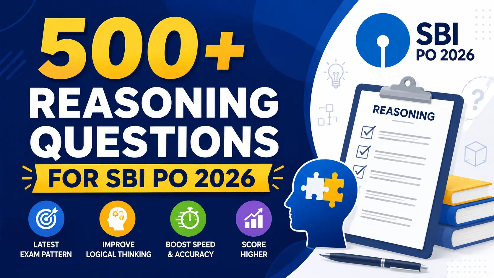 500+ Reasoning Questions for SBI PO 2026