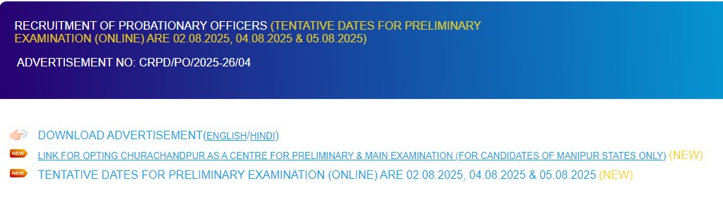 SBI PO Exam Date 2025 Out, Prelims Exam Starts From 2 August_3.1