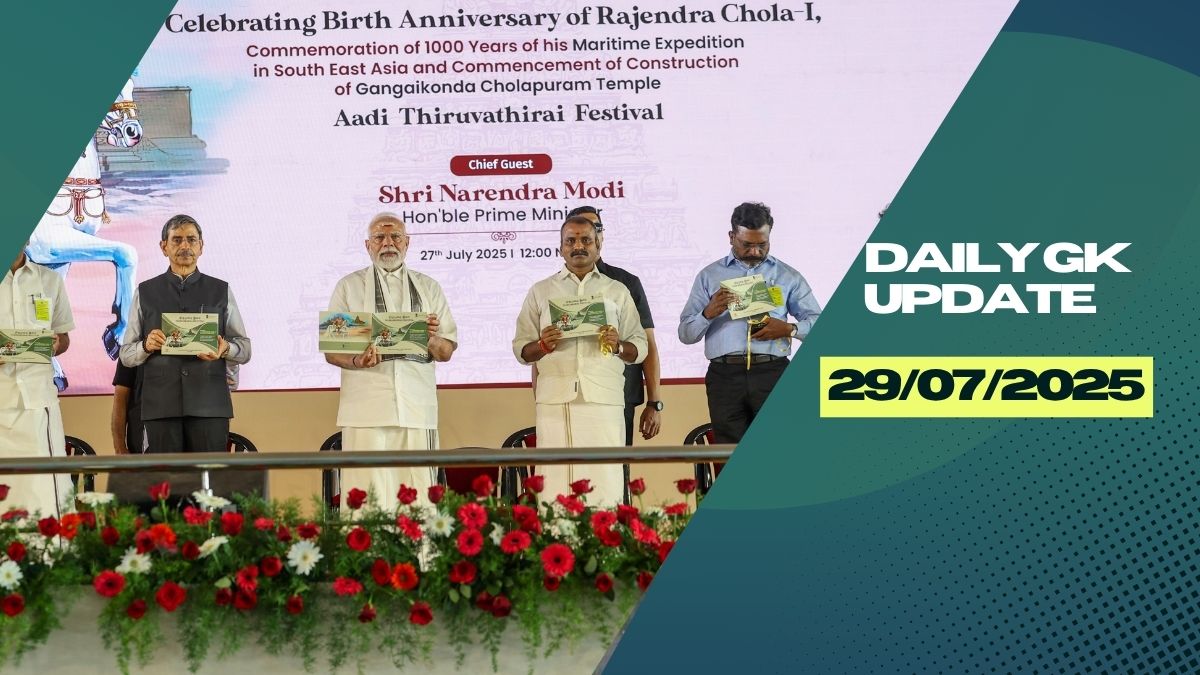 Daily Current Affairs 29th July 2025, Important News Headlines (Daily GK Update)