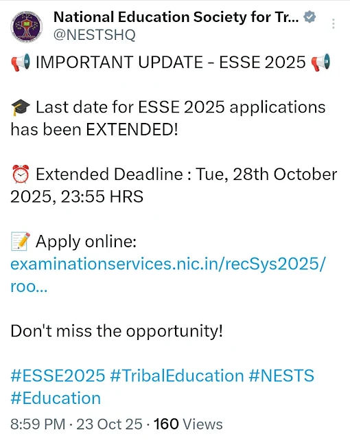 EMRS Apply Online 2025 Extended, Online Application Link Active till Tomorrow_3.1