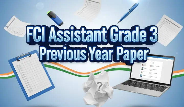 FCI Assistant Grade 3 Previous Year Paper