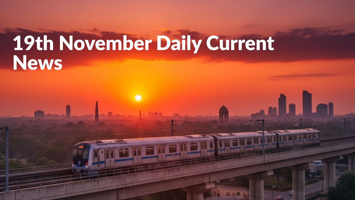 Daily Current Affairs News: 19th November, 2025