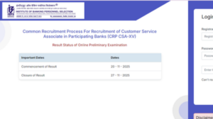 IBPS Clerk Prelims Result