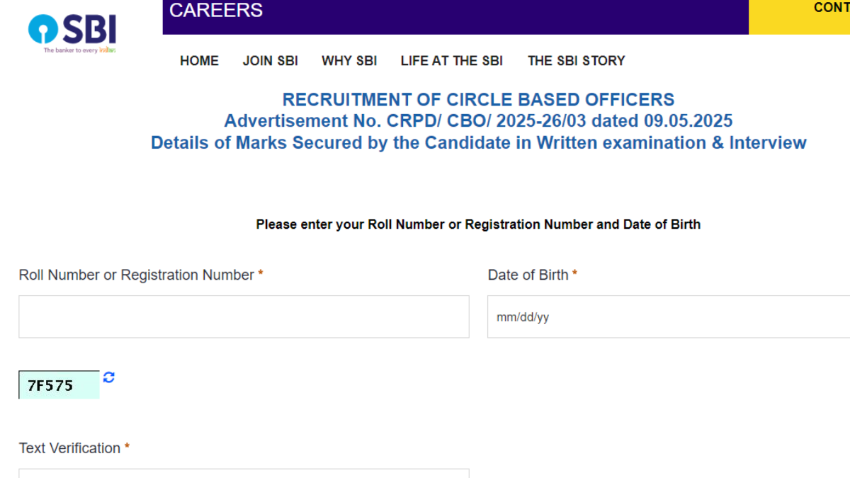 SBI CBO Score Card 2025