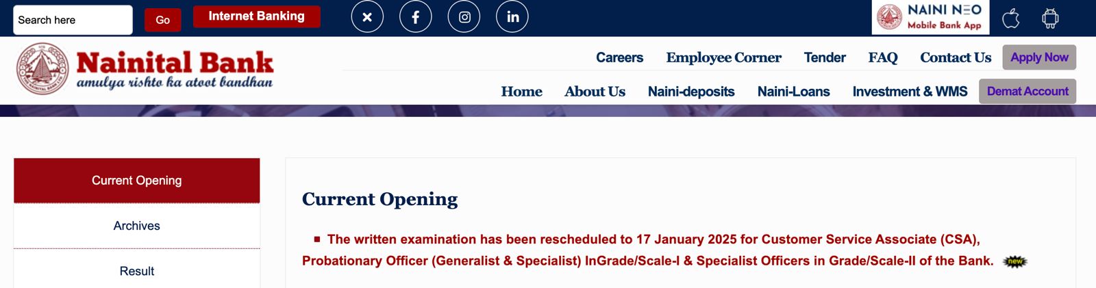 नैनीताल बैंक परीक्षा तिथि 2025-26 हुई जारी : जानें क्लर्क, PO और SO के लिए कब होगी परीक्षा | Latest Hindi Banking jobs_3.1