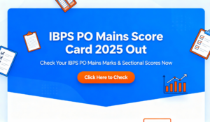 IBPS PO Mains Score Card 2025