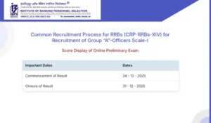 IBPS RRB PO Score Card 2025
