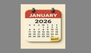 Bank Holidays in January 2026