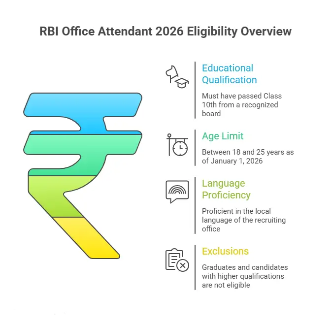 RBI Office Attendant 2026 Eligibility