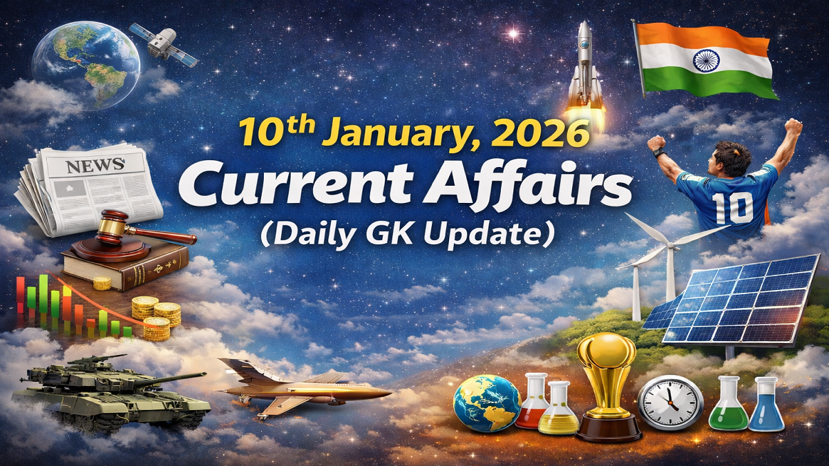 10th January, 2026 Current Affairs (Daily GK Update)