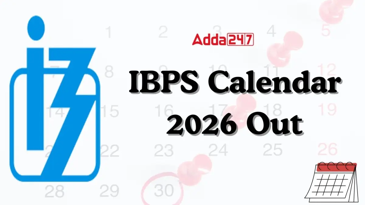 IBPS Calendar 2026 Out