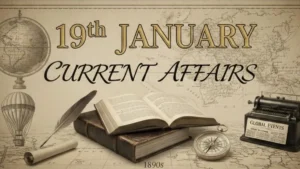 19th January, 2026 Current Affairs (Daily GK Update)