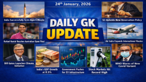 24th January, 2026 Current Affairs (Daily GK Update)