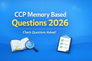 CCP Memory Based Questions 2026