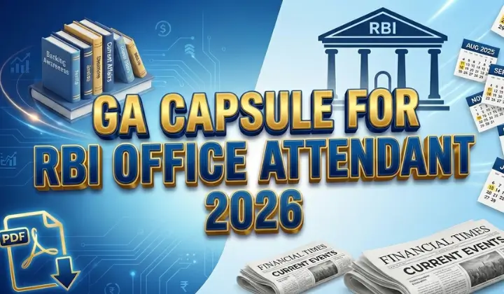 GA Capsule for RBI Office Attendant 2026