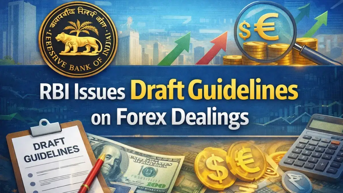RBI Issues Draft Guidelines on Forex Dealings
