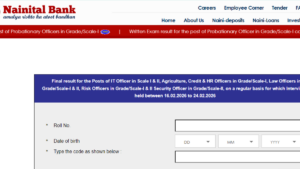 Nainital Bank SO Final Result 2025-26 Out at (nainitalbank.bank.in), Download Link