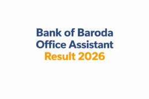 BOB Peon Result 2026 Out at bankofbaroda.bank.in, Download Prelims Result PDF