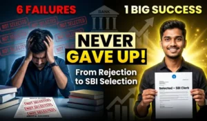 6 Failures, 1 Big Success: Vikram Kumbhar Selected as SBI Clerk