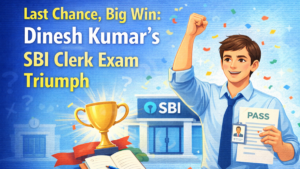 Last Chance, Big Win: Dinesh Kumar’s SBI Clerk Exam Triumph