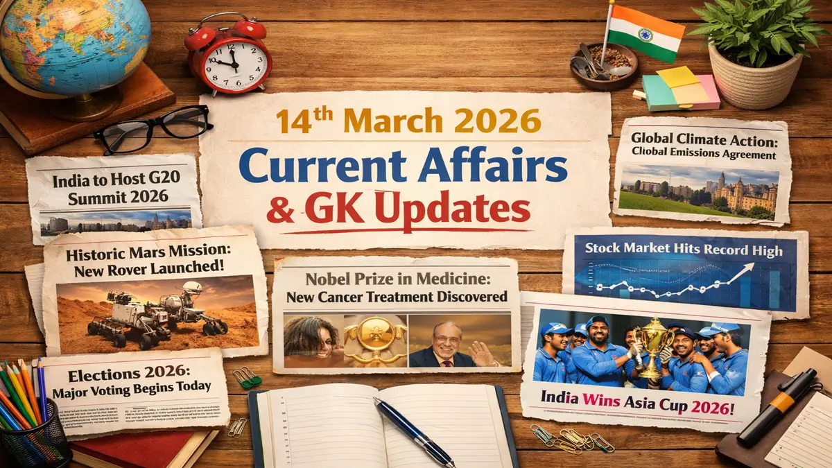 Daily Current Affairs and GK Updates (14th March 2026)