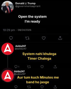 Loud Confidence, Zero Selection: Trump vs Adda247 Reality Check_10.1