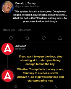 Loud Confidence, Zero Selection: Trump vs Adda247 Reality Check_12.1