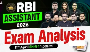 RBI Assistant Exam Analysis 2026, 11 April Shift 1