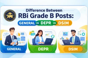 Difference Between RBI Grade B Posts
