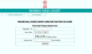 Bombay High court Admit Card 2026