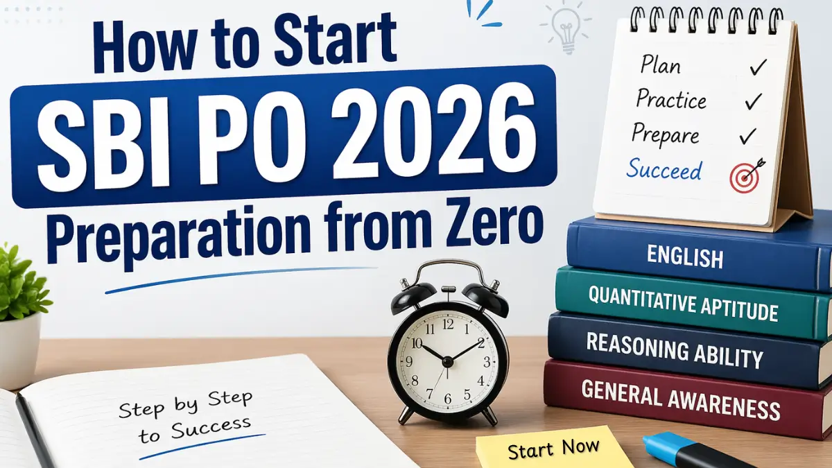 How to Start SBI PO 2026 Preparation from Zero