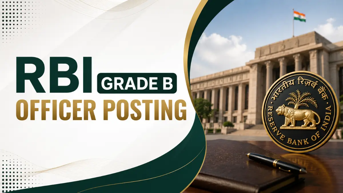 RBI Grade B Officer Posting 2026, Check Locations & Career Growth