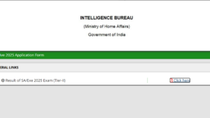 IB SA Tier 2 Result 2026