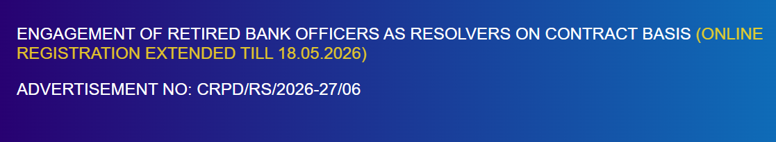 SBI Retired Bank Officer Recruitment 2026, Online Registration Date Extended For 105 Posts – Home_3.1