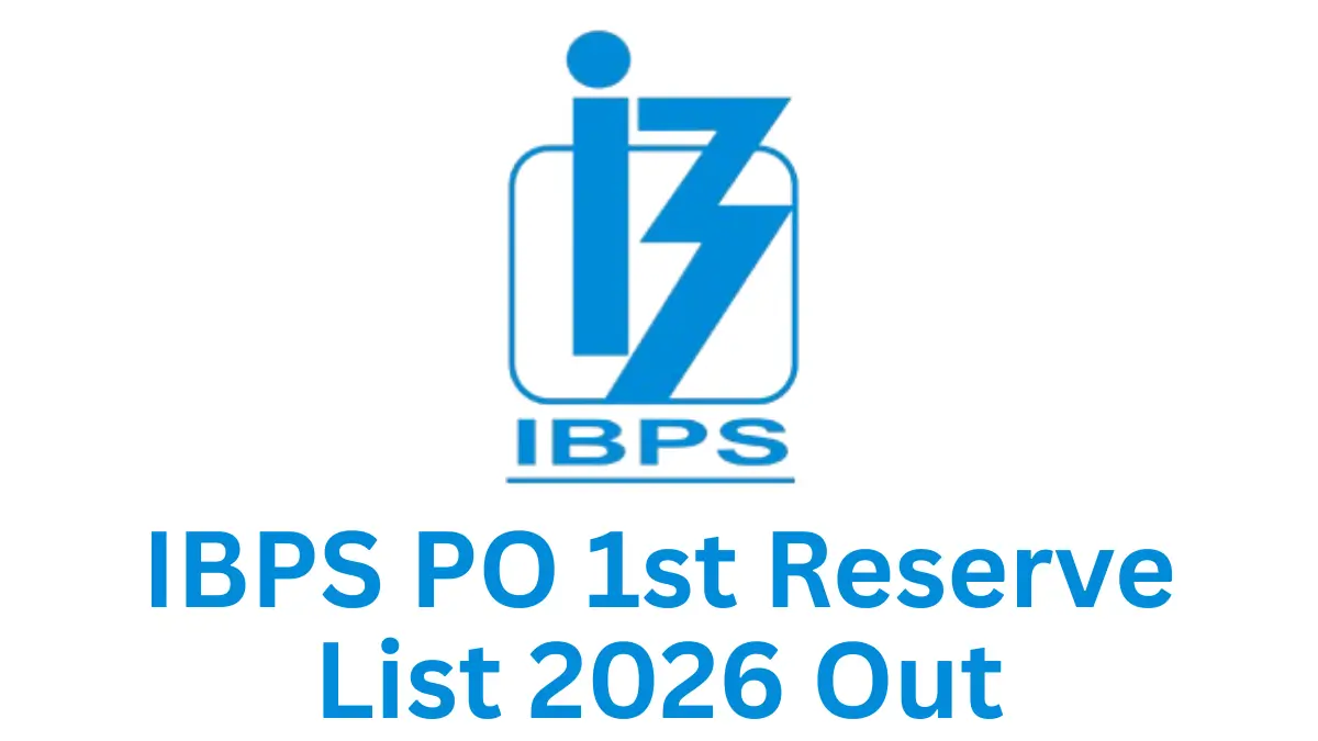 IBPS PO 1st Reserve List 2026