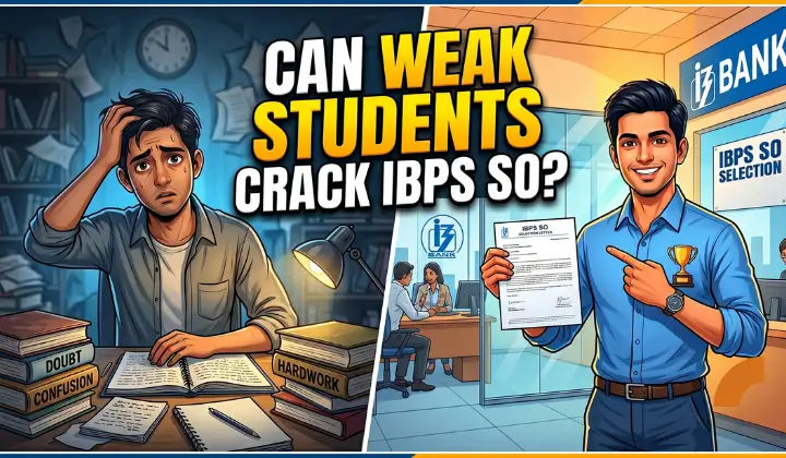 Can Weak Students Crack IBPS SO