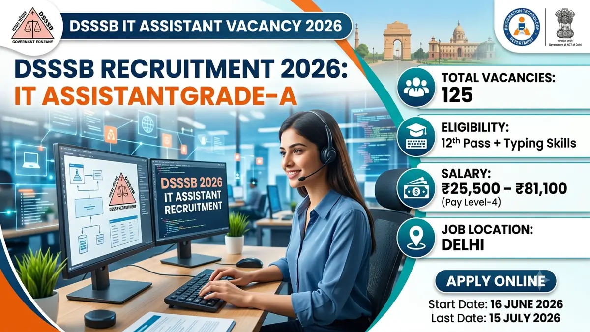 DSSSB IT Assistant Vacancy 2026
